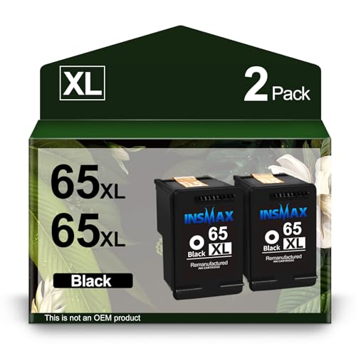 Cartouche d'encre HP 65 65XL de rechange noire pour imprimante Envy 5055 5030