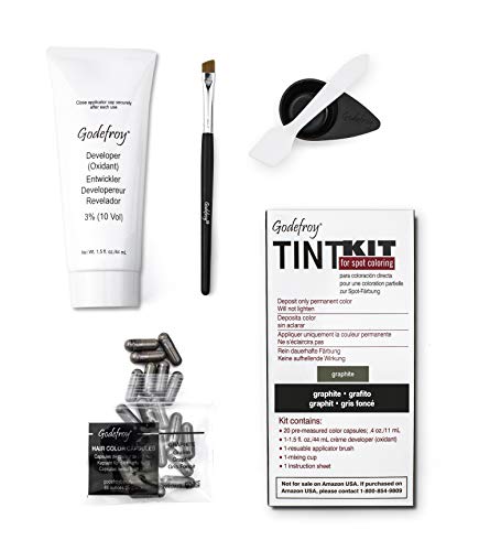 Godefroy - Kit de tinta, color grafito para cejas y barba para profesionales
