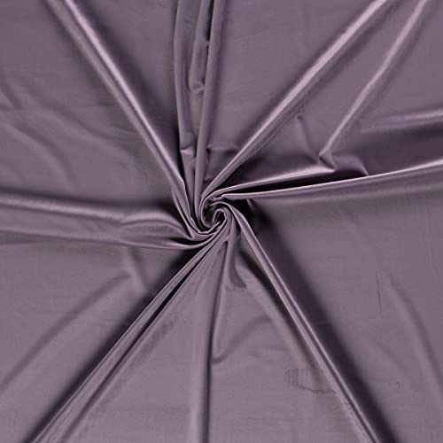 Tissu en velours soyeux de luxe couleur lavande pour haute couture