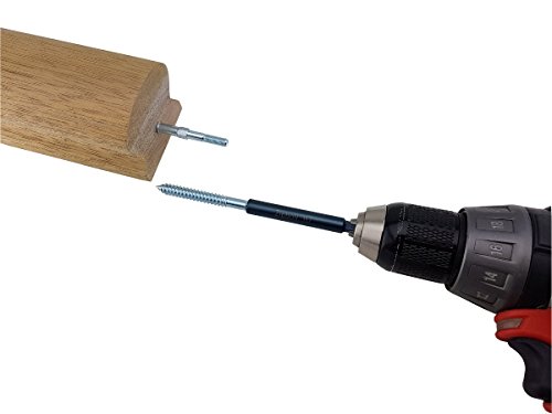 Zipbolt UT Railbolt - Connects Staircase Handrails to Balusters, Spindles, Newels - 5 Blister Packs - Includes 5mm Hex Bit with Quick Release Shank