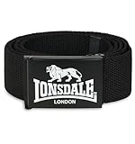 Lonsdale Unisex STARBOTTON Gürtel, Schwarz, 130cm