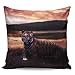 Cuscino Copricuscini Animali della Fauna Selvatica Natura Decor Tigre Caso Federa Quadrate Copri Cuscini Decorativi Copricuscini per Letto, Auto, Soggiorno, 45X45Cm