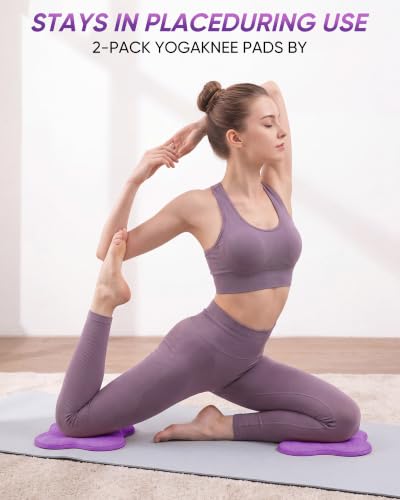 Image of 2-4 Pack Yoga Knee Pads, TPE Cushion for Pilates Exercise