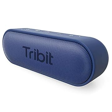 Tribit Alto-falante Bluetooth XSound Go com som alto de 16W e graves ricos, tempo de reprodução 24H, IPX7 impermeável, emparelhamento estéreo sem fio, USB-C, alto-falante portátil sem fio para casa