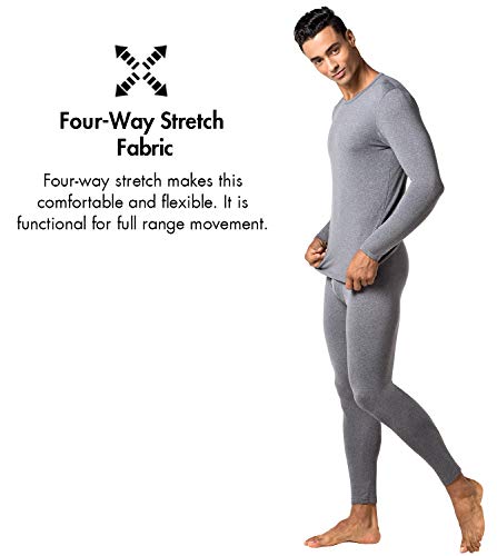image for LAPASA Men's Thermal Underwear Pants Fleece Lined Long Johns Leggings 
