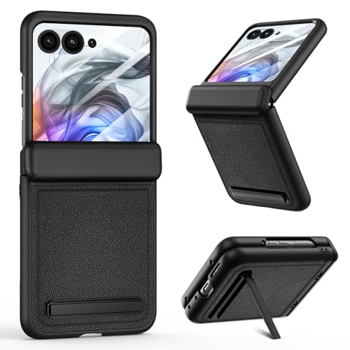 VEGO Moto Razr 2024 / Razr 2025pP[X [Razr Plus 2024ɂ͓K܂]AqWی&XN[veN^[&LbNX^hPUU[t{fBیϏՌJo[-ubN