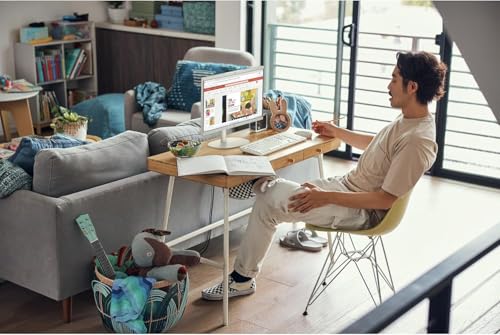 Image of HP 2026 22 inch FHD All-in-One Desktop Computer • The New Version for Everyday Use • 13th Gen Intel Quad-Core CPU • 8GB DDR5 • 128GB + 500GB External Storage • HDMI • Type-C • HD Webcam • Win11