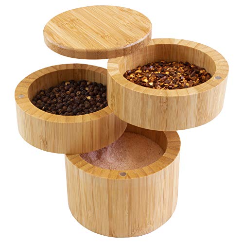 Totally Bamboo Triple Salt Cellar