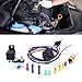 BELOWSYALER 12V 4 Wire Electric Engine Grounding Relays Switches for Automotive Fan Thermostat Control Installation