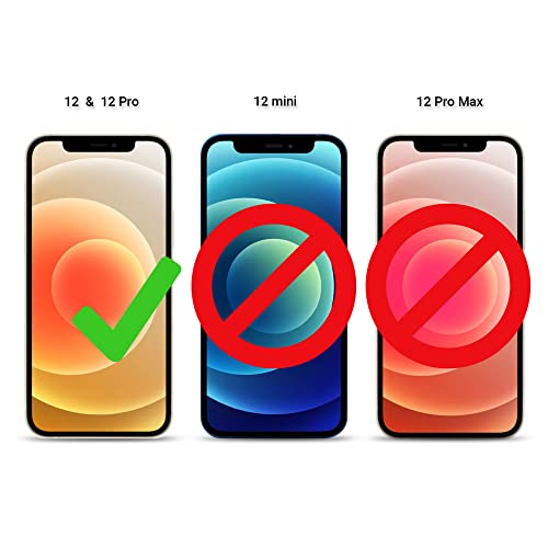 Moozy Retro Custodia per iPhone 12, iPhone 12 Pro