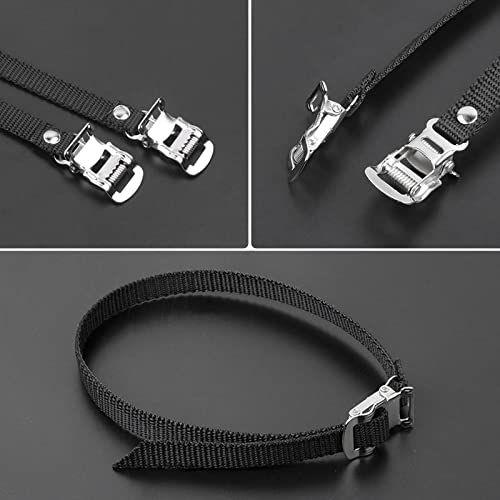 Bicycle Pedal Toe Straps for Mountain, Road, Exercise Bikes, and MTB