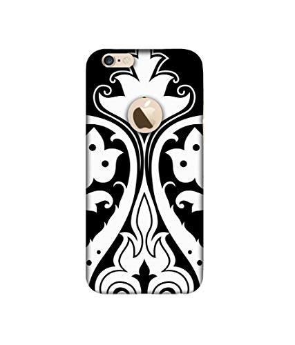 Image of Amazon Brand - Solimo Designer S Shape Rangoli 3D Printed Hard Back Case Mobile Cover for Apple iPhone 6 / 6S (Logo Cut)