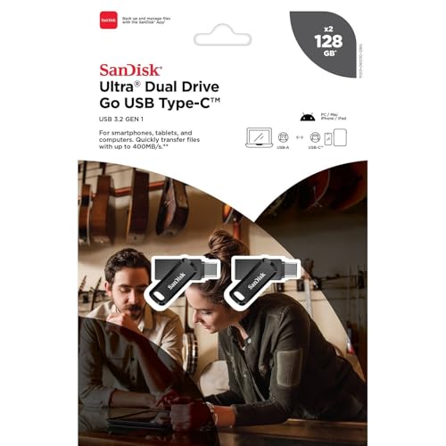 Image of SanDisk Ultra Dual Drive Go USB Type-C 128GB, 2 Pack