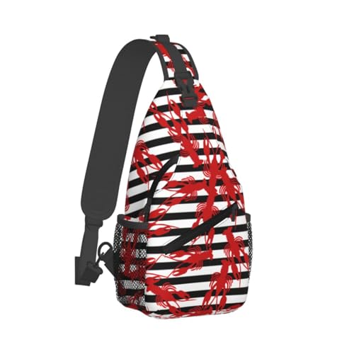 Mochila tipo sling para viaje y senderismo unisex miniatura 2