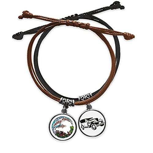 Bracelet géométrie de la carpe en cuir le cadeau idéal chargé de sens