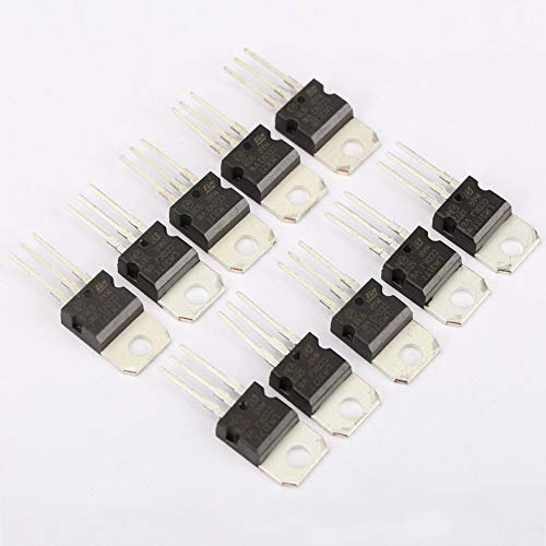 Movilideas - 10 Unidades LM317T LM317 1.2V a 37V 1.5A Voltaje Ajustable Regulador IC