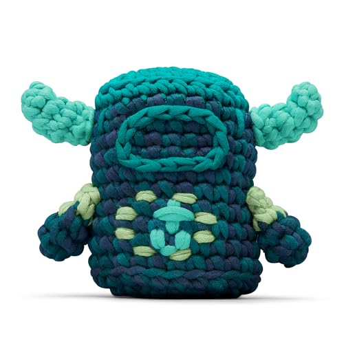 Image of The Woobles Minecraft Crochet Kit - Beginner Crochet Kit for Adults, Easy Knitting Kit with Woobles Yarn, DIY Crafts, Crochet Animals, Minecrafts, Gift for Gamers & Crafters (Warden)