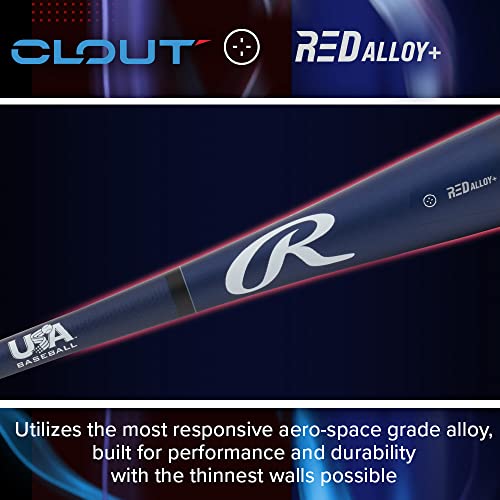 Bate de béisbol Rawlings de aluminio ligero con -10 drop para máxima velocidad 5