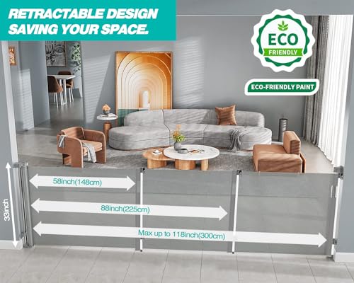 118-Inch Metal Fireplace Fence