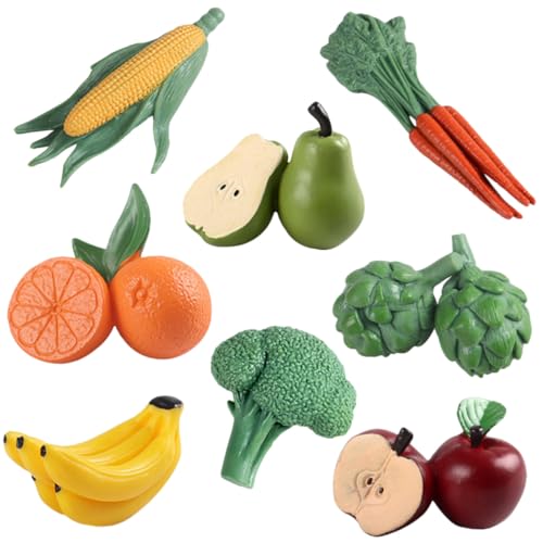 GLEAVI 8個 リアルな点 果物 野菜模型 インテリア装飾用 にも 家やレストランのディスプレイに