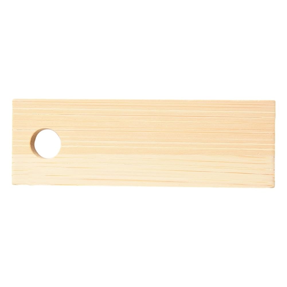 Calibro per pesca a mosca, strumento di misurazione per ami di dimensioni 4-16 e hackle misure 4-22, accessorio da pesca in legno con design girevole, 76 x 25 mm