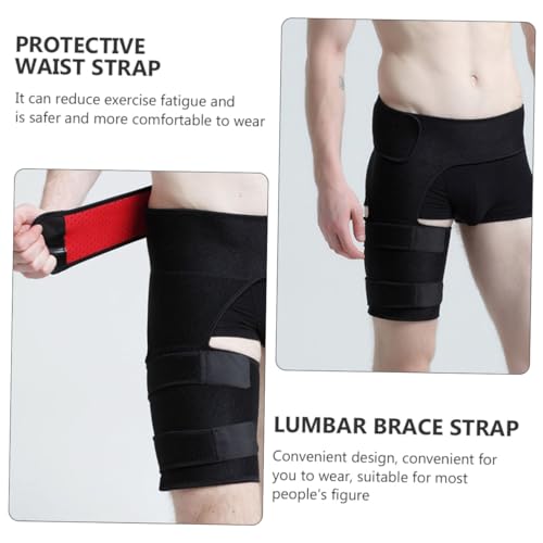 Faja deportiva para muslo y cintura Abaodam, soporte ligero miniatura 7