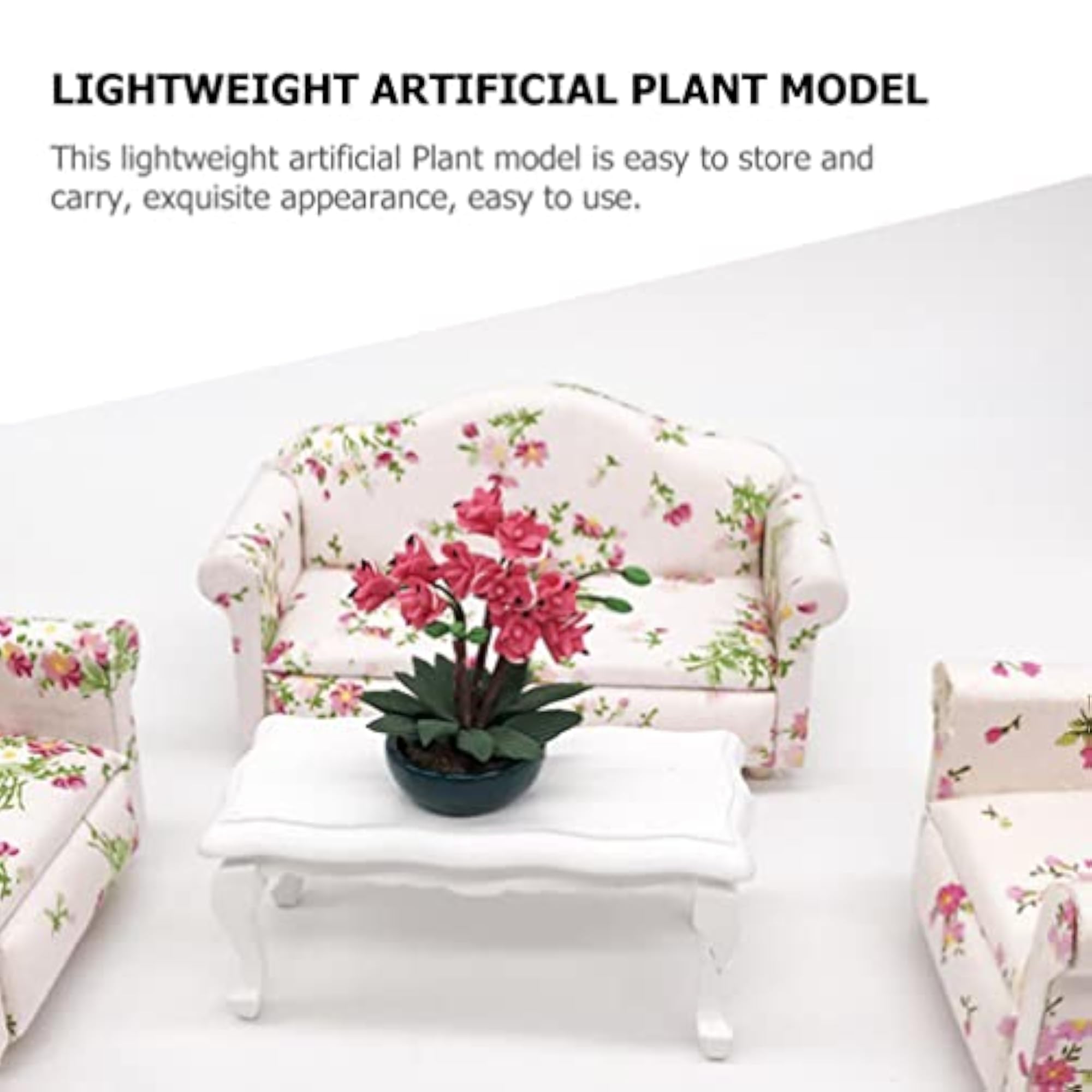 Artificial Orchid Flower Miniature Dollhouse Plants