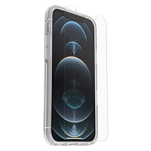 OtterBox per Apple iPhone 12/iPhone 12 Pro, Bundle protezione anti caduta Symmetry Clear + Vetro Performance - Trasparente