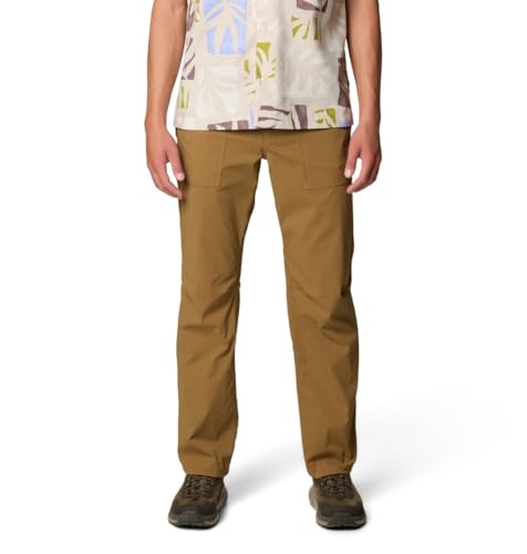 Mountain Hardwear Men's Traxion Trail Pant, Corozo Nut, 44 x 32