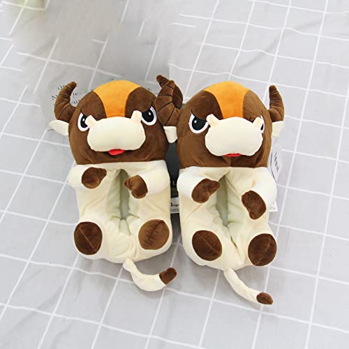 Chaussons vache drôles idée cadeau unisexe taille unique
