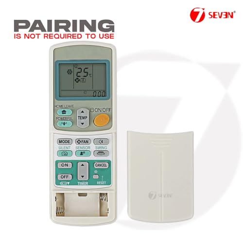 Image of 7SEVEN Compatible With Daikin AC Remote Control ARC433B47 ARC433A11 Model 92 Suitable for Split and Window 1 1.5 2 Ton Air Conditioner remote - Match Keys Exactly to Replicate Genuine Remote Function