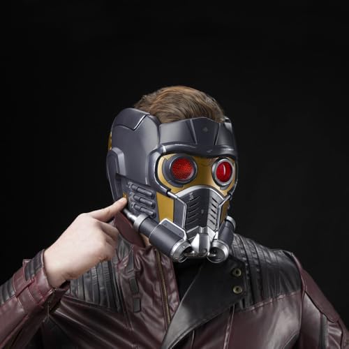 Hasbro Marvel Legends Series, Casque électronique Premium Star-Lord avec Son et lumière, Article de Cosplay pour Adultes