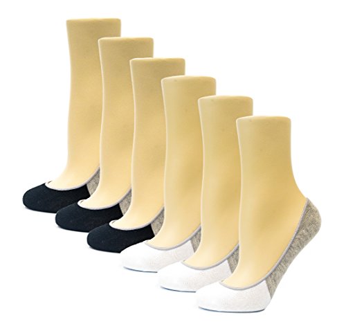 Image of Thirty48 Women's No Show Loafer Socks, Boat Shoe Liners with Non Slip Grip