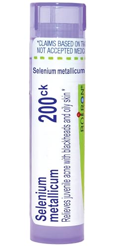 Boiron Selenium Metallicum 200Ck for Juvenile Acne with Blackheads - 80 Pellets - image 1