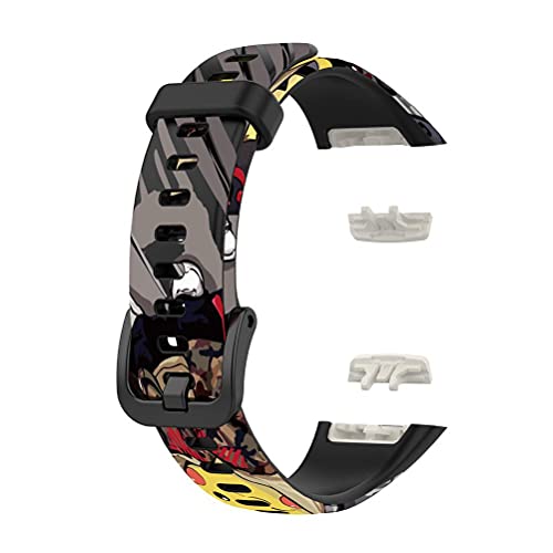 Eeneme Watch Band Straps Compatible for Huawei Band 6/Honor Band 6 Silicone Replacement Sport Strap Quick Release Replacement Wristband Strap