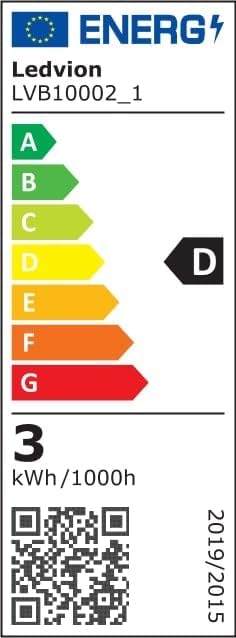 Ledvion energy efficiency label.