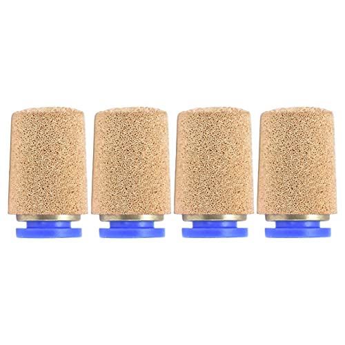 Air Pneumatic Mufflers, PSF8 4Pcs Exhaust Noise Filter Reducer Hardware for Air Cylinder, Solenoid Valves, Crankcase