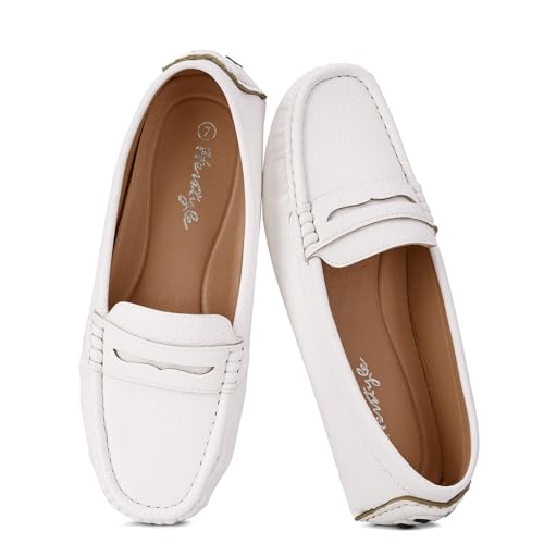 Herstyle Women's Loafers, Comfy Dress Flats, Slip-On Penny Loafers & Moccasins with Cushioned...