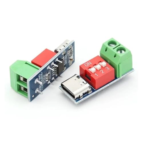 Módulo trigger Type-C de 100W que soluciona el suministro de energía DIY activando carga PD QC 5
