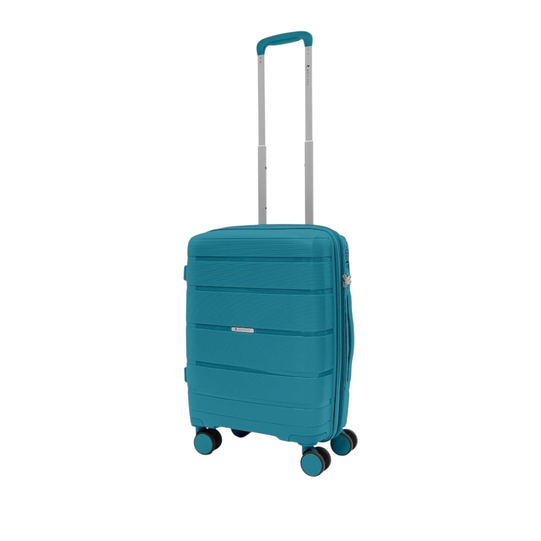 R Roncato Trolley AVIATOR fabricado en polipropileno, Cerceta, S, Maleta rígida, fabricada en polipropileno, expandible, 4 ruedas giratorias