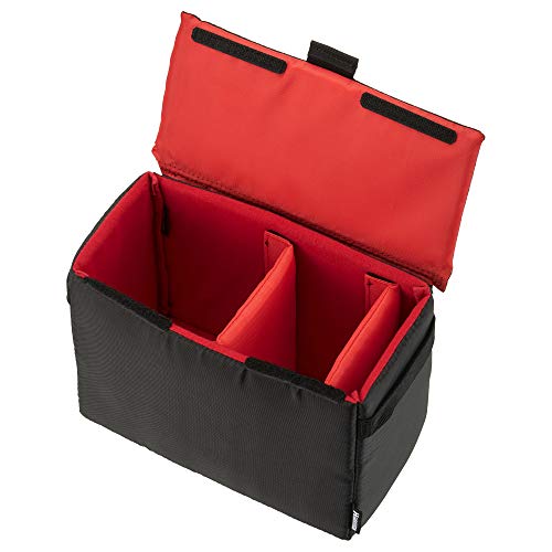 HAKUBA 2KCS-40-200BK 4977187360028 Inner Soft Box 02 Camera Bag Inner Bag Gadget Case 200 Black With Divider With Removable Lid