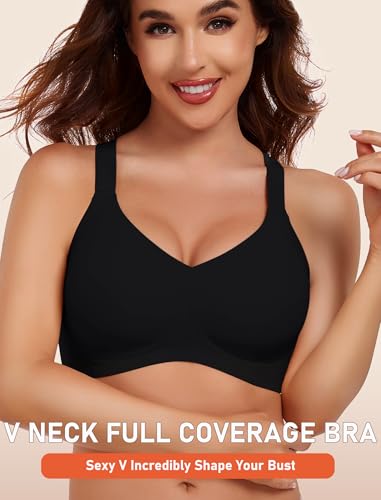 Image of Gailife Womens Wireless Push Up Bras for Women No Underwire Seamless Full Coverage Supportive T Shirt Everyday Bras