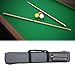 kowaku 8 Holes Billiards Pool Cue Case Snooker Cue Storage Pouch 1/2 Snooker Billiard Cue Case Portable Billiard Rod Storage Bag, Blue