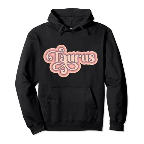 Taurus Zodiac Retro 60s 70s Pastel Colors Astrology Pullover Hoodie Cover