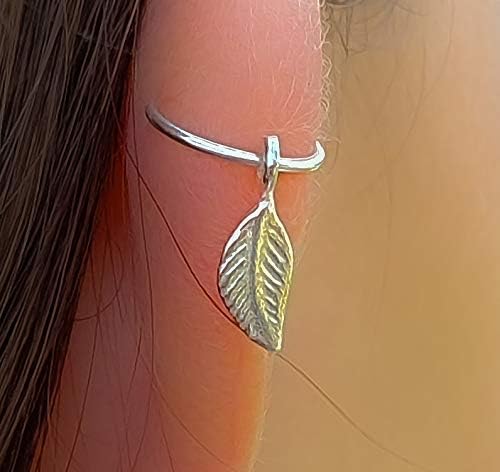 Animal Leaf Charms Cartilage Earrings - Image 2