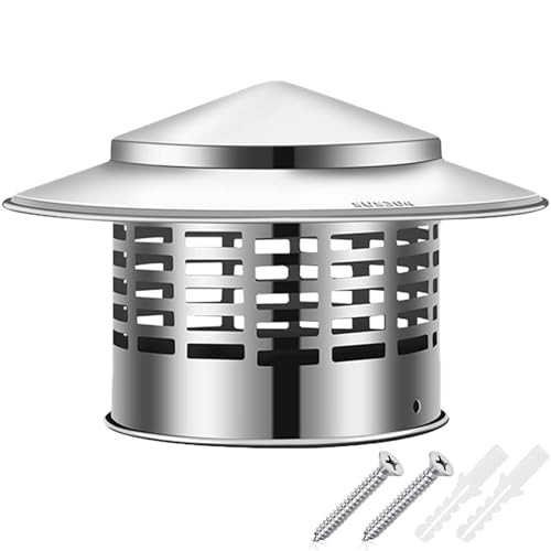 Capuchon de cheminée conique résistant aux intempéries pour tuyau de poêle - 2