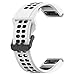 Compatible with Garmin Fenix 7S Solar Bands Women Men, 20mm Quickfit Silicone Replacement Watch Band Straps Wristbands Bracelet Fit for Garmin Fenix 6S Pro/Fenix 7S/ Fenix 5S (White)