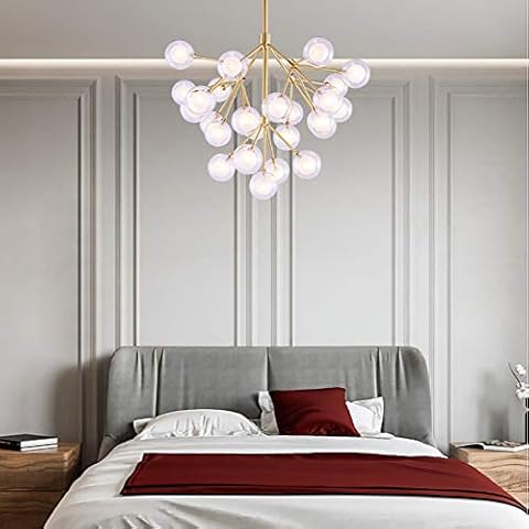 LXSEHN Nordic Simplicity Magic Bean Firefly Chandelier, Creative Designer Bedroom Living Room Restaurant Decoration Lamp Pendant Illumination Lamps Lanterns (Color : 25 lamp) Cover