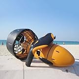 GANWULY Underwater Scooter, Sea Scooter for Adults, Water Scooter 30M Waterproof Portable Underwater Thruster for Diving Snorkeling Pool Sea Adventures