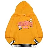 [ヨシダユウ] スヌーピー パーカー 裏起毛 スウェット トップス リブ ライン チャーリーブラウン プリント SNOOPY PEANUTS